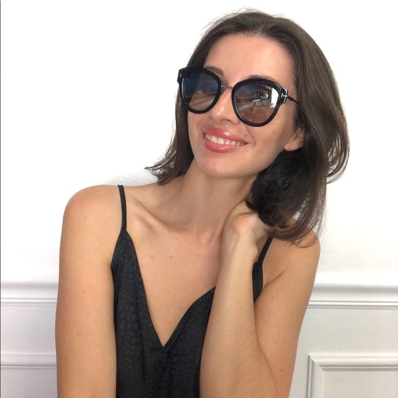 New TOM FORD Mia Rounded Black Sunglasses - Picture 8 of 16